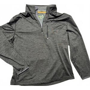 G.H. Bass & Co. Shirt Men's XL Quarter-Zip Mock Neck Pullover‎ Layering Stretch